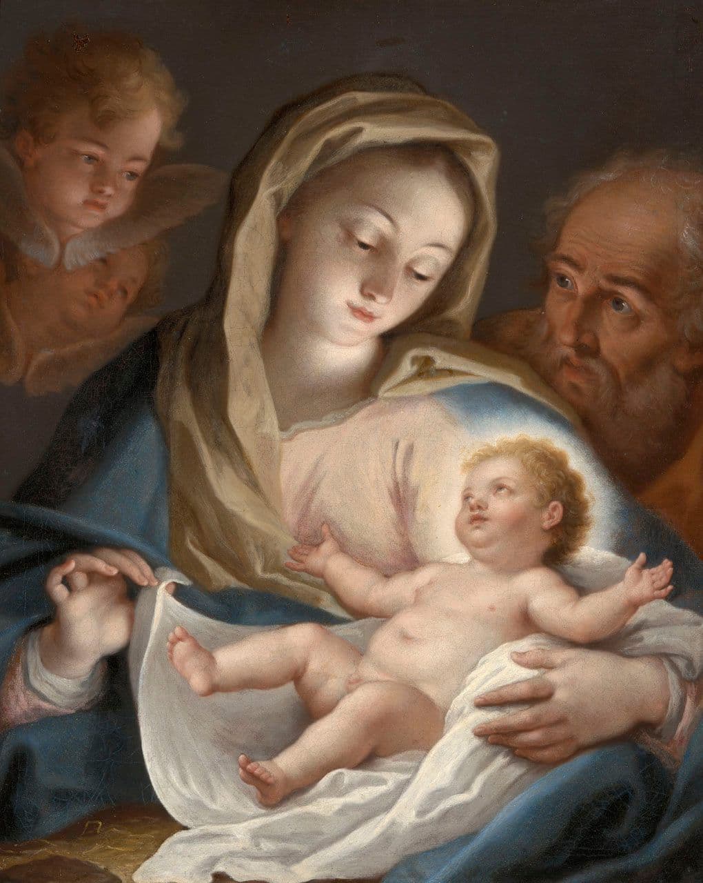 Holy Family with Angels