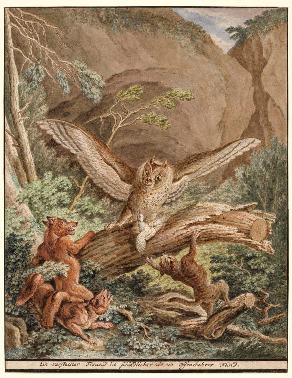 A False Friend is Worse than an Open Enemy
Johann Elias  Ridinger 18th Century
1871.2009