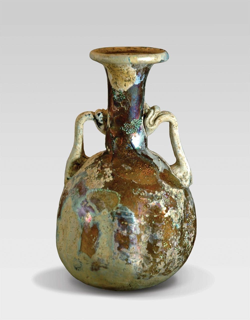 Amphora with Globular Ribbed Body