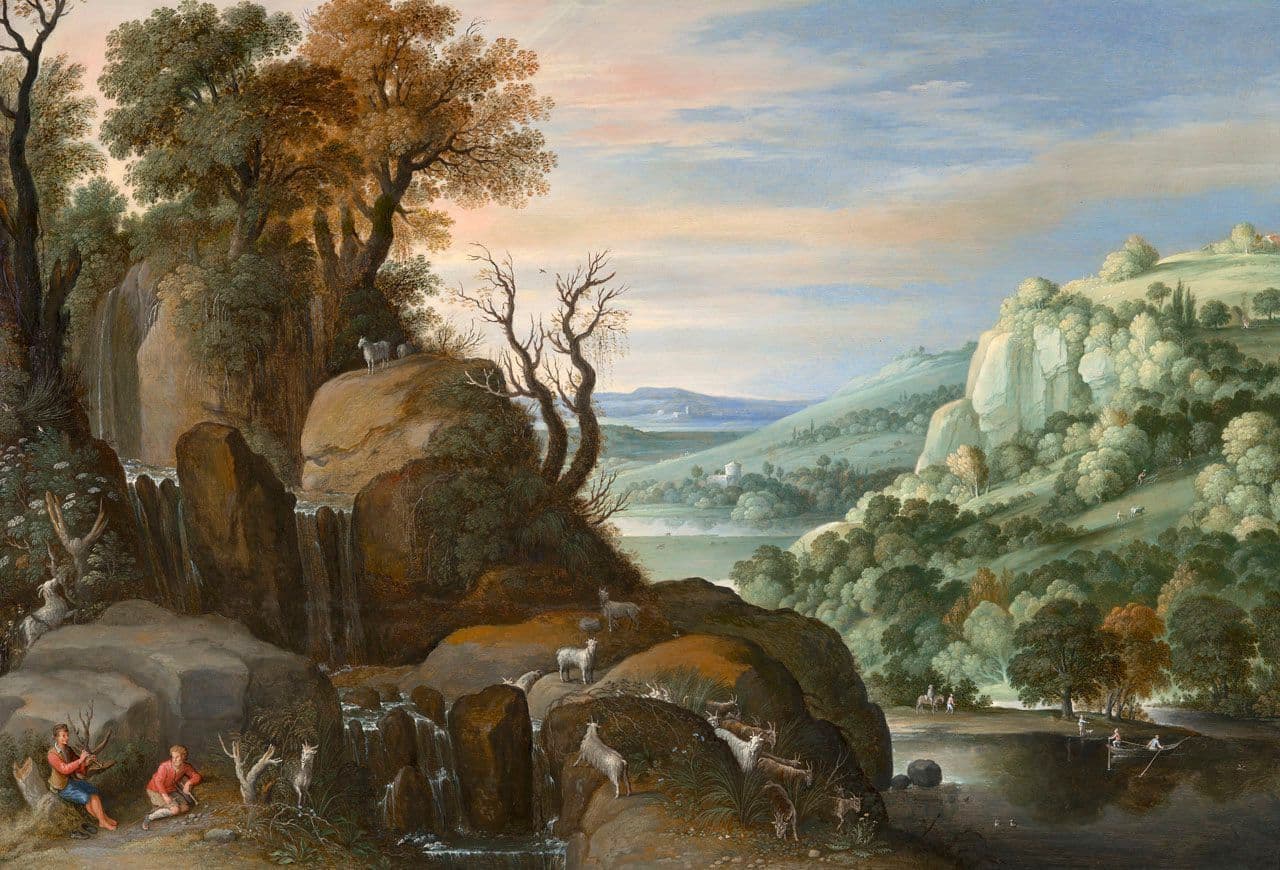 Pastoral Scene by a River