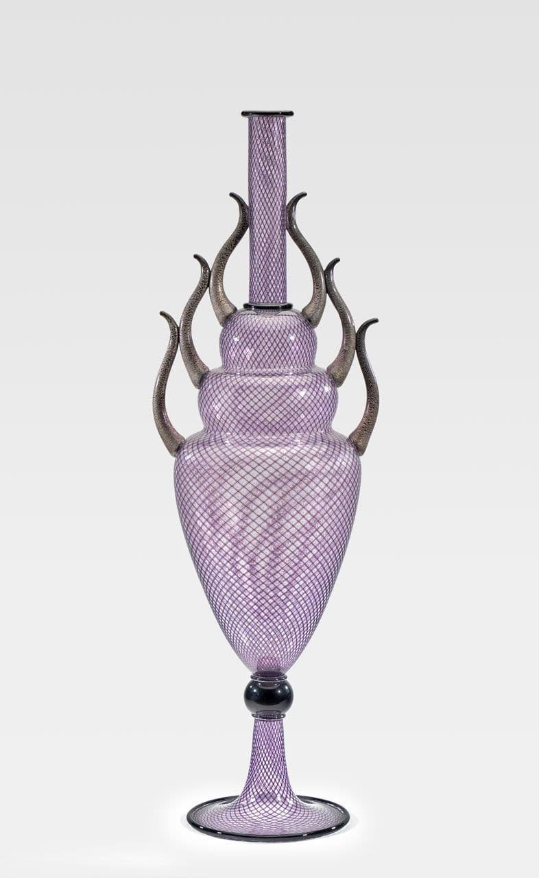 Purple Reticello Urn