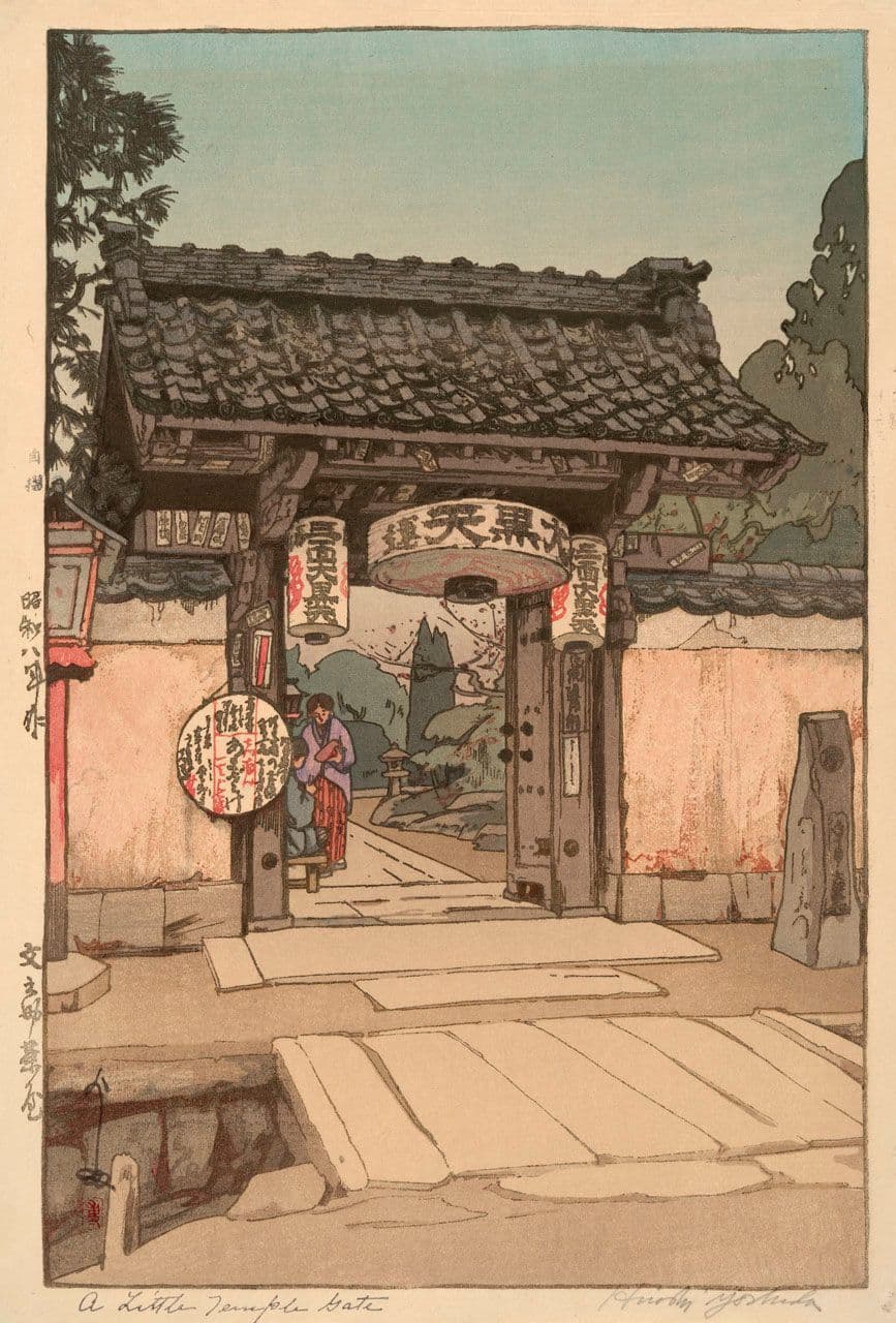 A Little Temple Gate/Bunnosuke Teahouse
Hiroshi Yoshida
20th Century
1981.165 A Little Temple Gate/Bunnosuke Teahouse
Hiroshi Yoshida
20th Century
1981.165