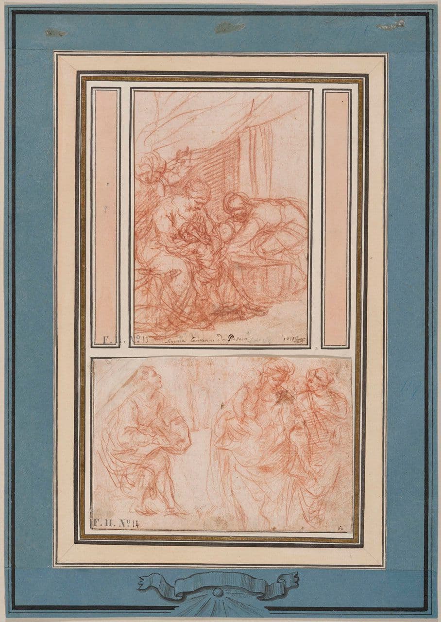 Holy Family, Saint John the Evangelist, and Two Women with Children