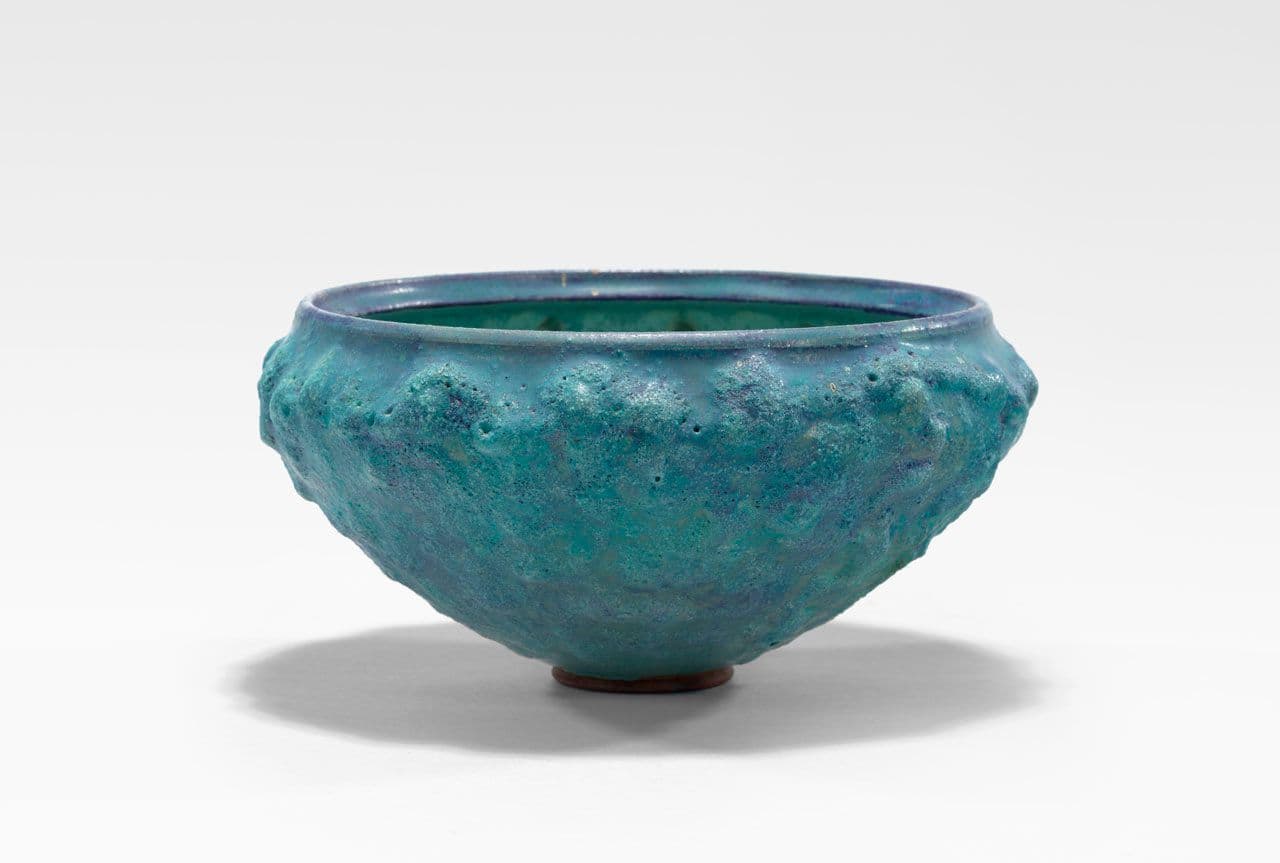 Turquoise-Green Lava Bowl