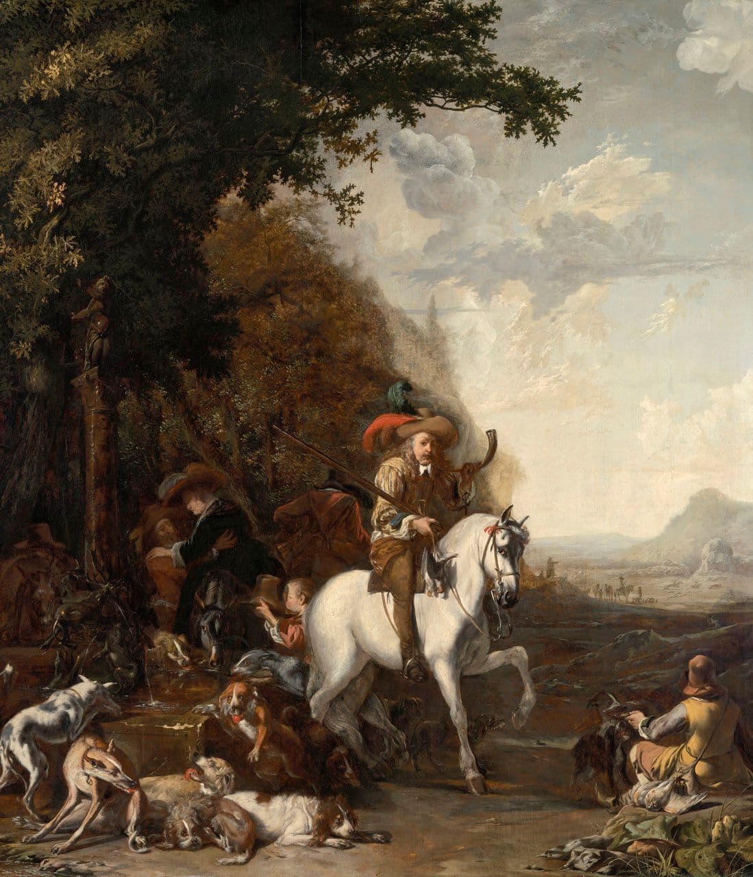 The Huntsman and Hounds in a Landscape