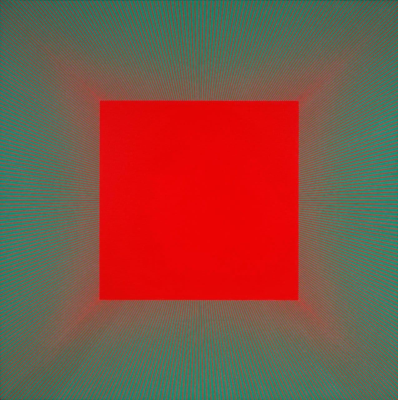 Deep Red Square (Homage to Joseph Albers)