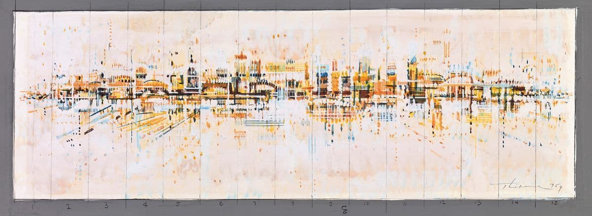 Water City (Preliminary Rendering for SMUD Mural)