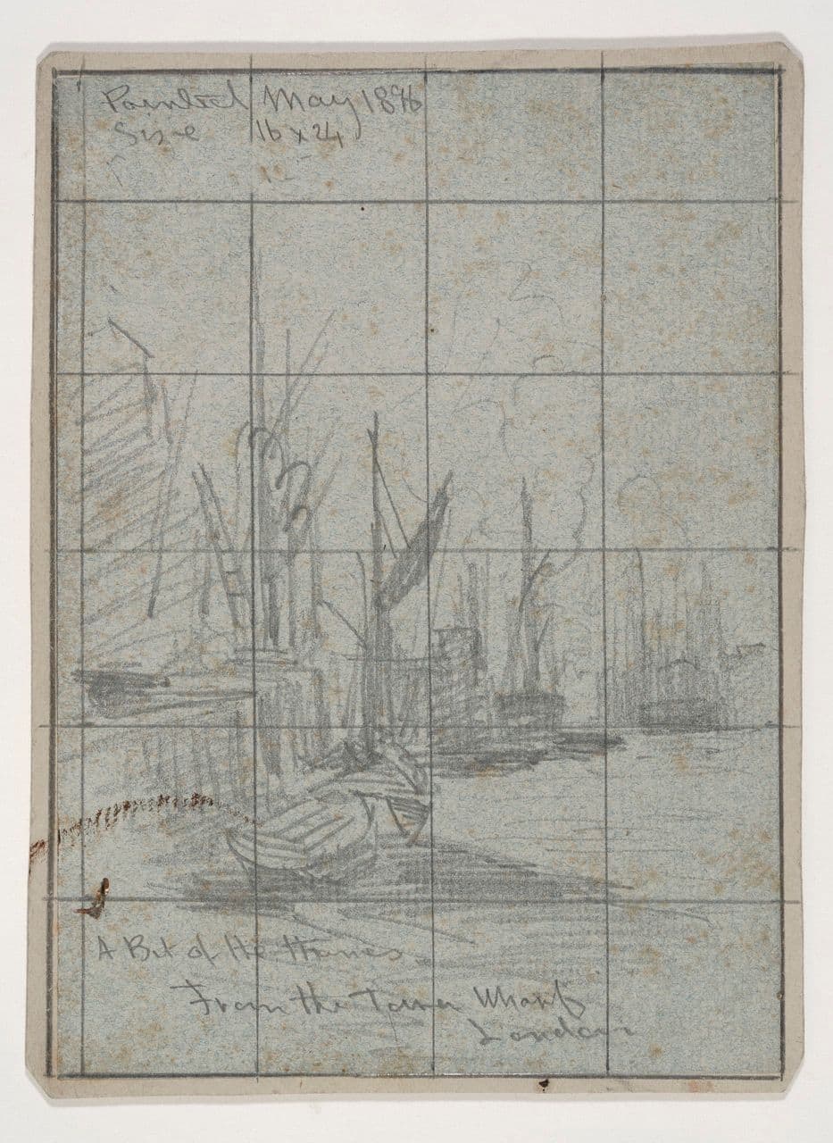 A Bit of the Thames, From the Tower Wharf, London
Edwin  Deakin 19th Century
1978.30.23