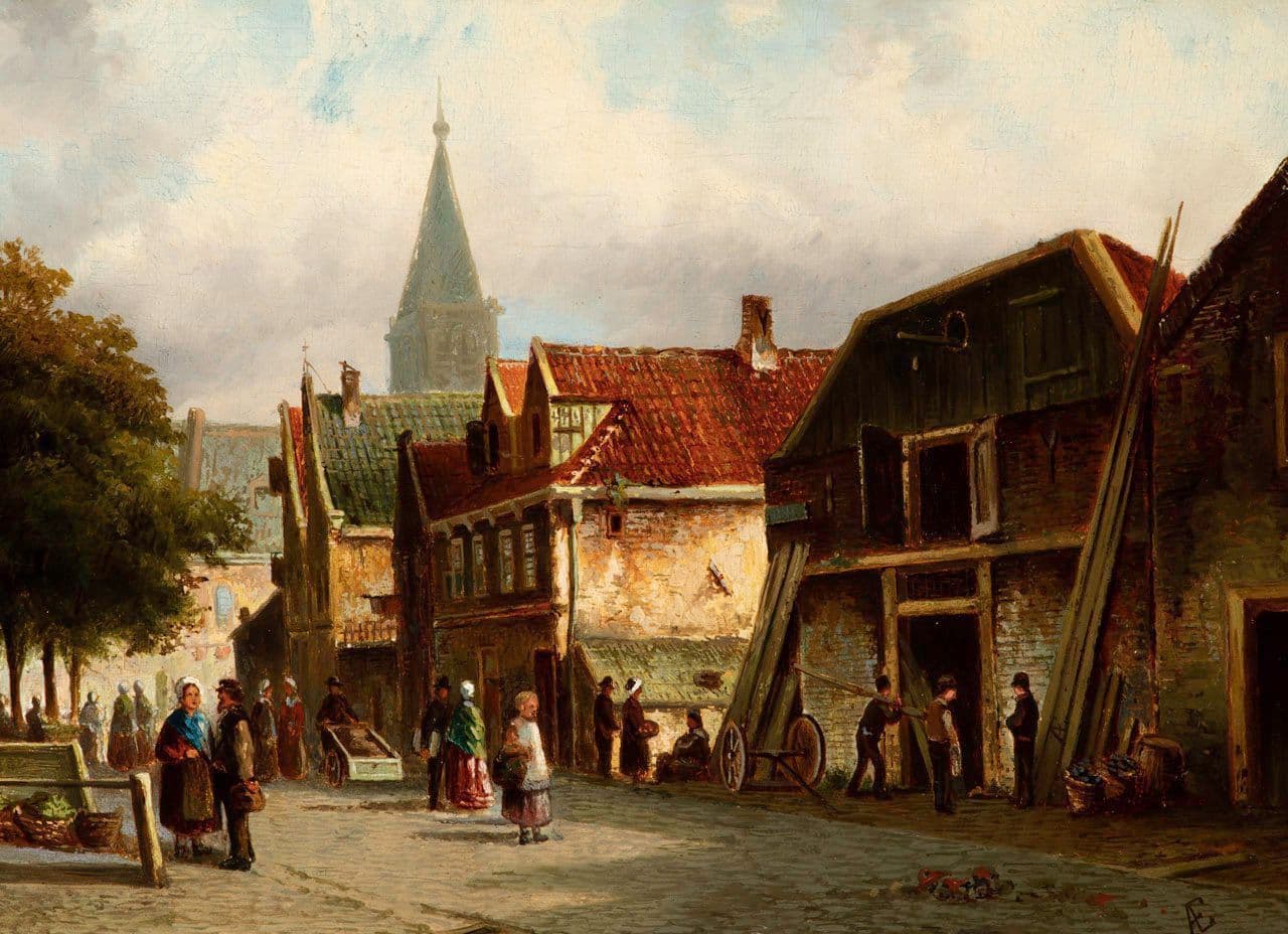 A Street Scene
Adrianus  Eversen 19th Century
2013.47.3