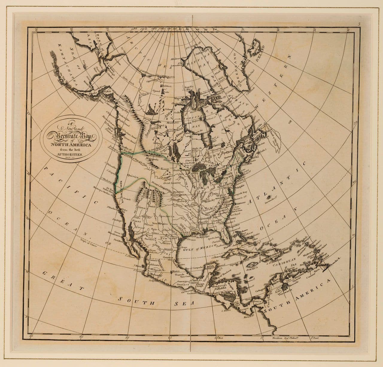 A New and Accurate Map of North America from the Best Authorities
Mathew  Carey 19th Century
2019.74.147