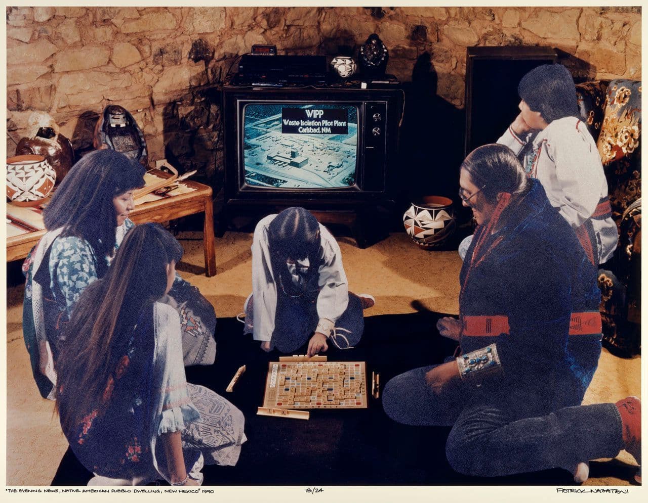 The Evening News, Native American Pueblo Dwelling, New Mexico, from "Nuclear Enchantment"