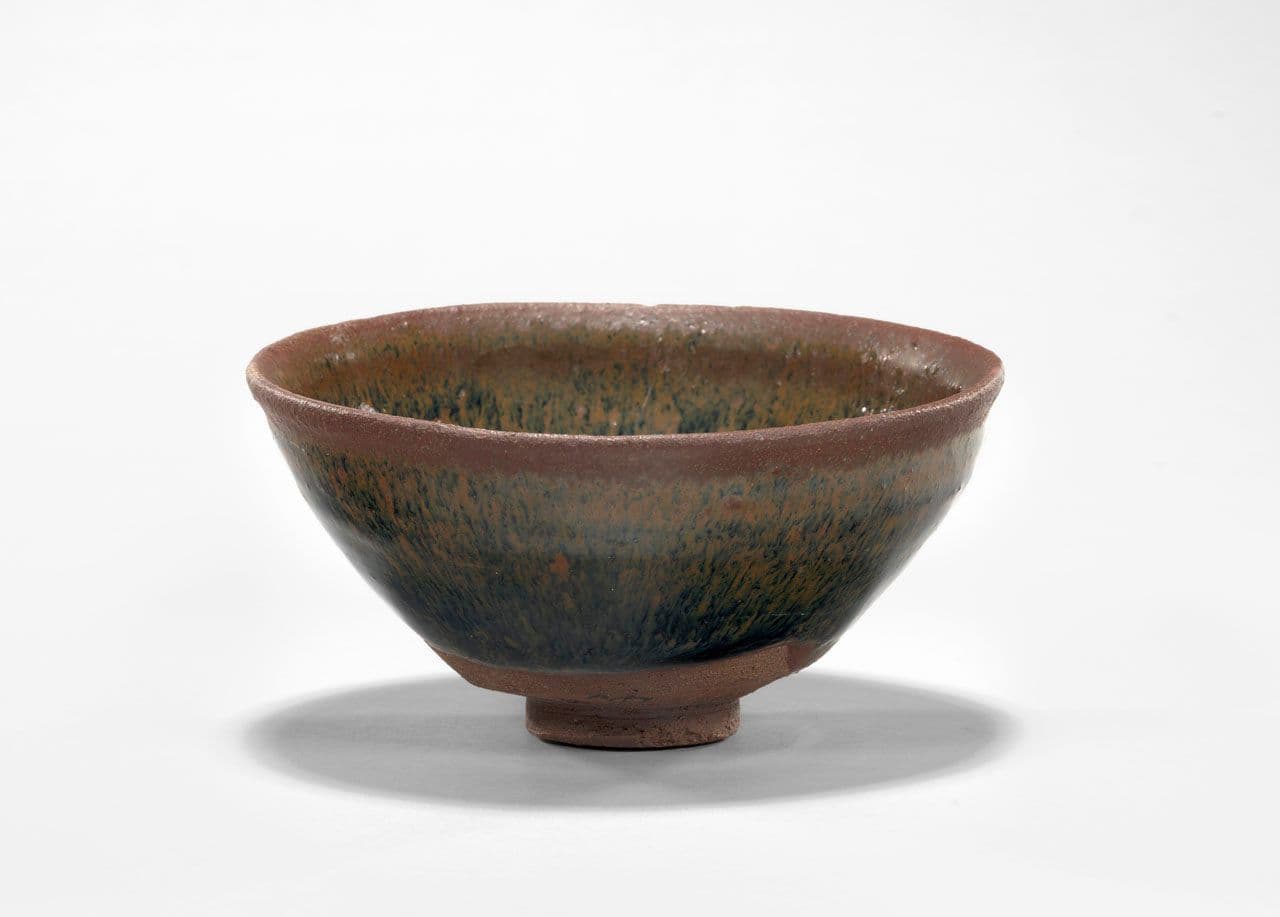 Tea Bowl with "Hare's Fur" Glaze