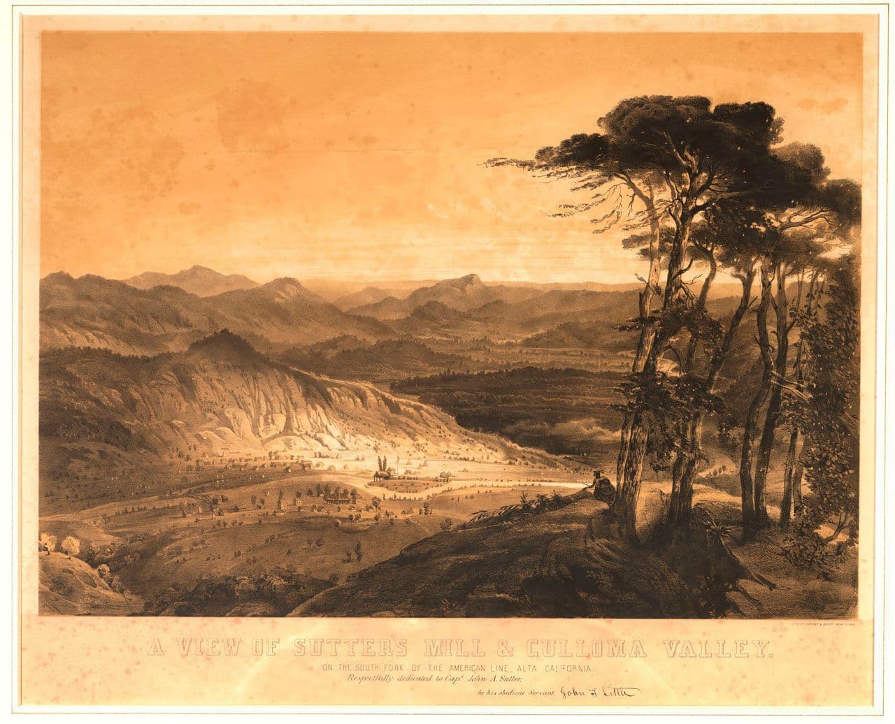 A View of Sutter’s Mill & Culloma [sic] Valley on the South Fork of the American Line, Alta, CA
William Smith  Jewett 
19th Century,20th Century
2019.74.93