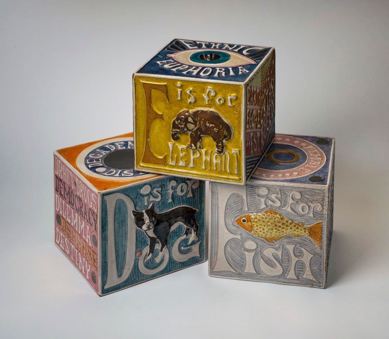 ABC Blocks: Dog, Elephant, Fish
Ruth  Rippon 20th Century
2018.130.17.a-.c