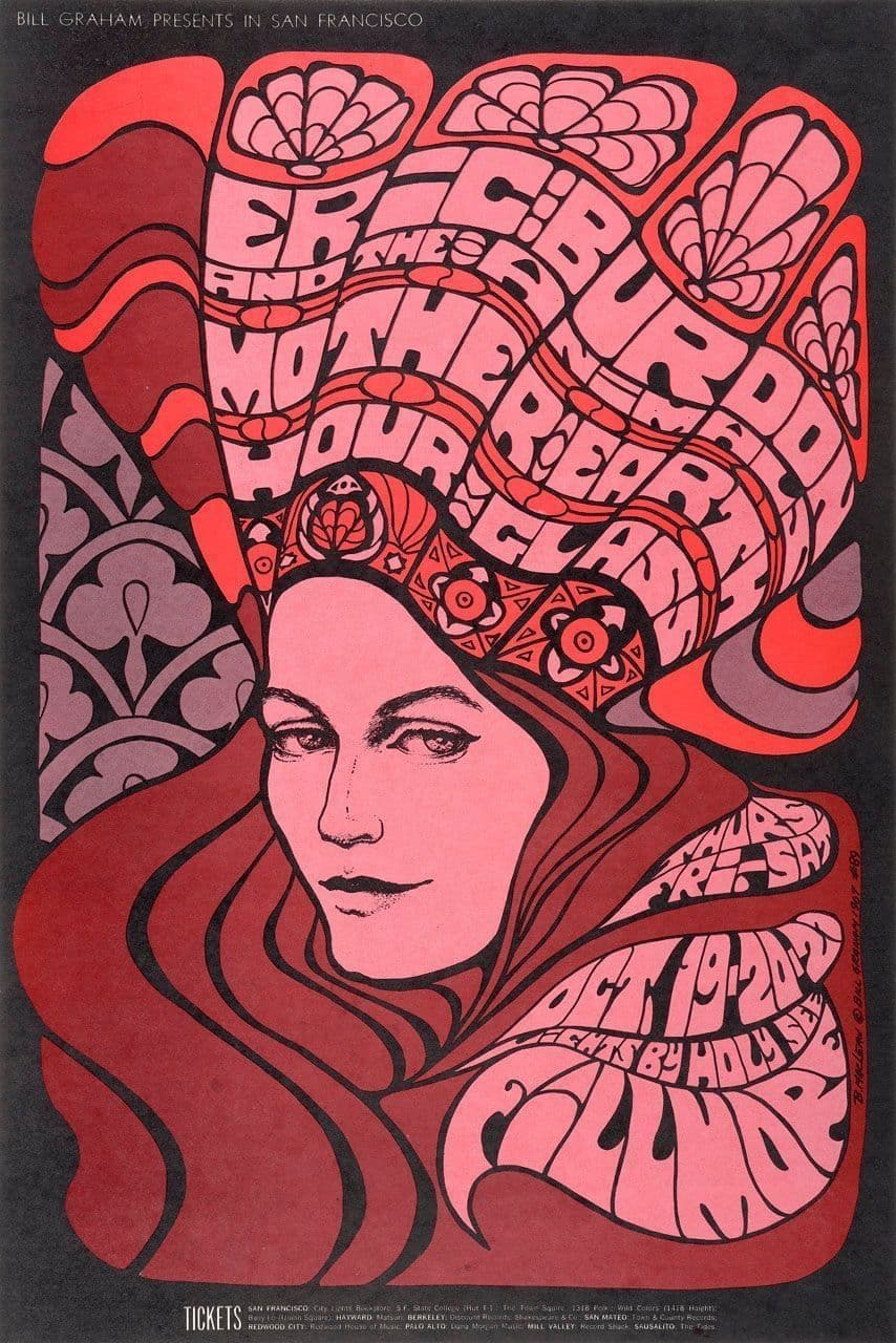 Eric Burdon and the Animals, Mother Earth, and Hour Glass Poster