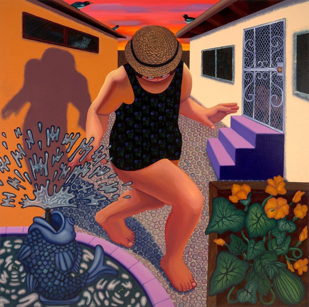 Courtyard in Sunset