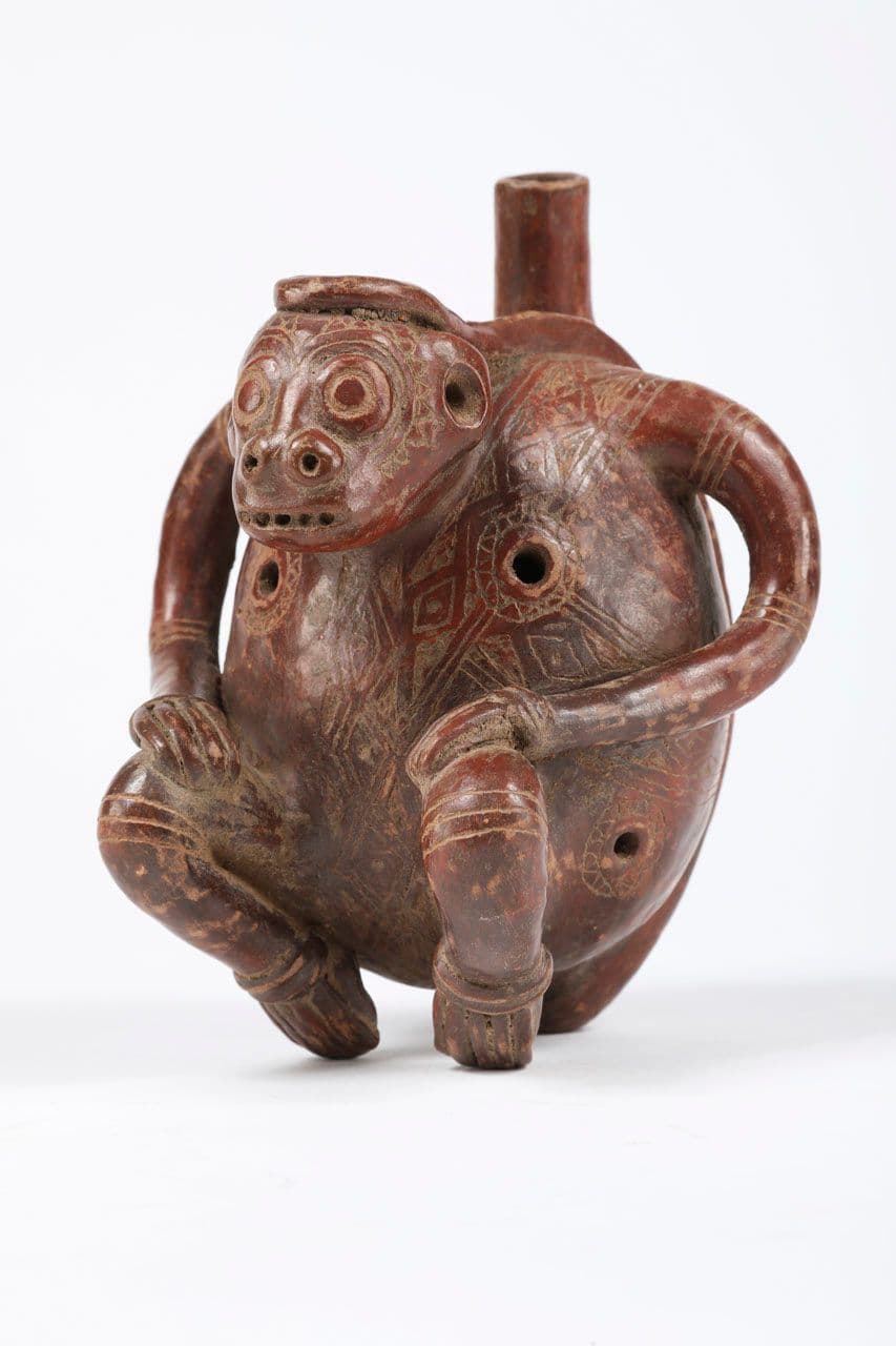 Incised Ocarina in the Shape of a Tree Sloth
Costa Rica (4th–5th centuries) 4th Century,5th Century
2018.9.7
