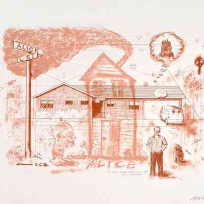 The Artist in Front of His House, 1967, Davis, California