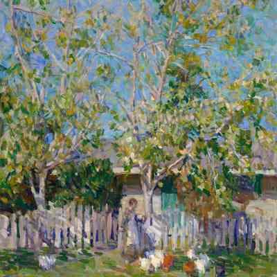 Feeding Chickens, Monterey