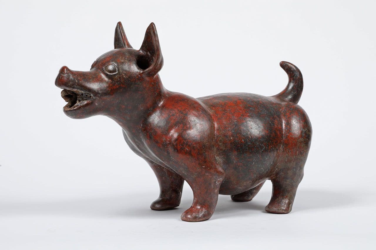 Large Dog Figure
Colima, Mexico (2nd century BCE–2nd century CE)
2nd Century BCE,1st Century BCE,1st Century,2nd Century
2013.99.1 Large Dog Figure
Colima, Mexico (2nd century BCE–2nd century CE)
2nd Century BCE,1st Century BCE,1st Century,2nd Century
2013.99.1