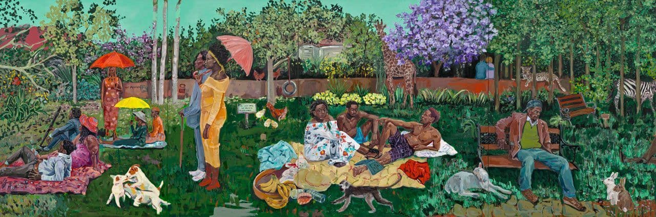 Home Sweet Home (After Seurat, Manet, and Pippin)
Wangari Mathenge
21st Century
2023.57.1 Home Sweet Home (After Seurat, Manet, and Pippin)