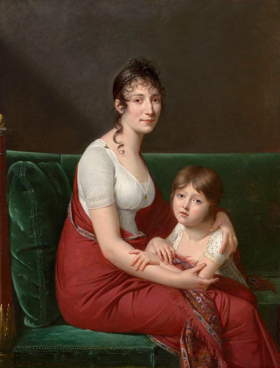 Portrait of Madame Catherine Joséphine Müller and her Daughter Joséphine Louise Eugénie
Robert  Lefevre 
19th Century
2018.66 Portrait of Madame Catherine Joséphine Müller and her Daughter Joséphine Louise Eugénie
