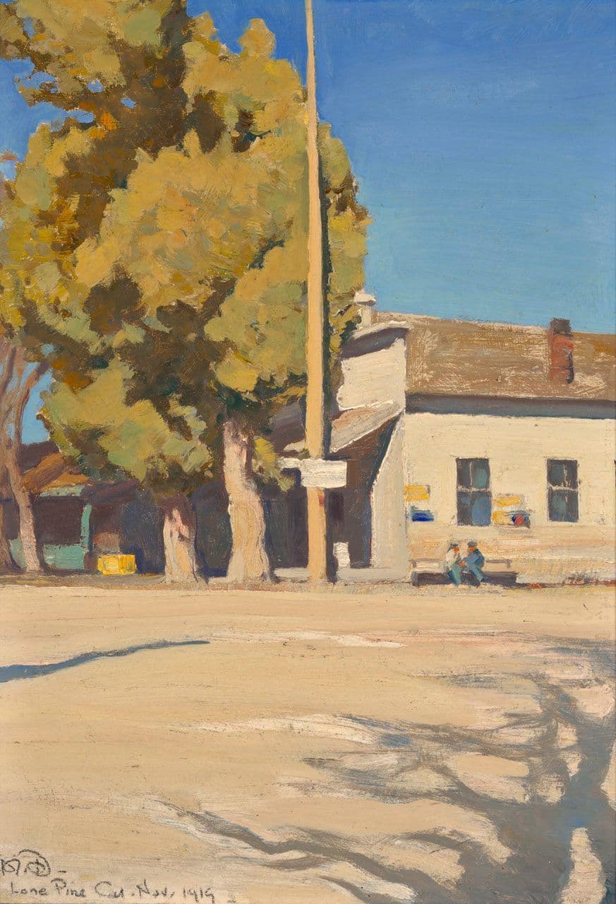 Old Post Office, Lone Pine, California
Maynard Dixon
20th Century
2008.42 Old Post Office, Lone Pine, California