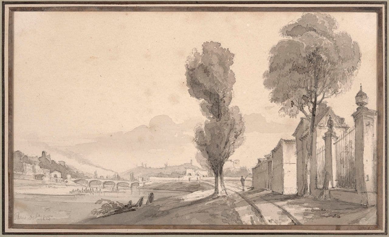 A Bridge on the River Seine near Paris
Charles Annesley
19th Century
2019.145.1 A Bridge on the River Seine near Paris
Charles Annesley
19th Century
2019.145.1