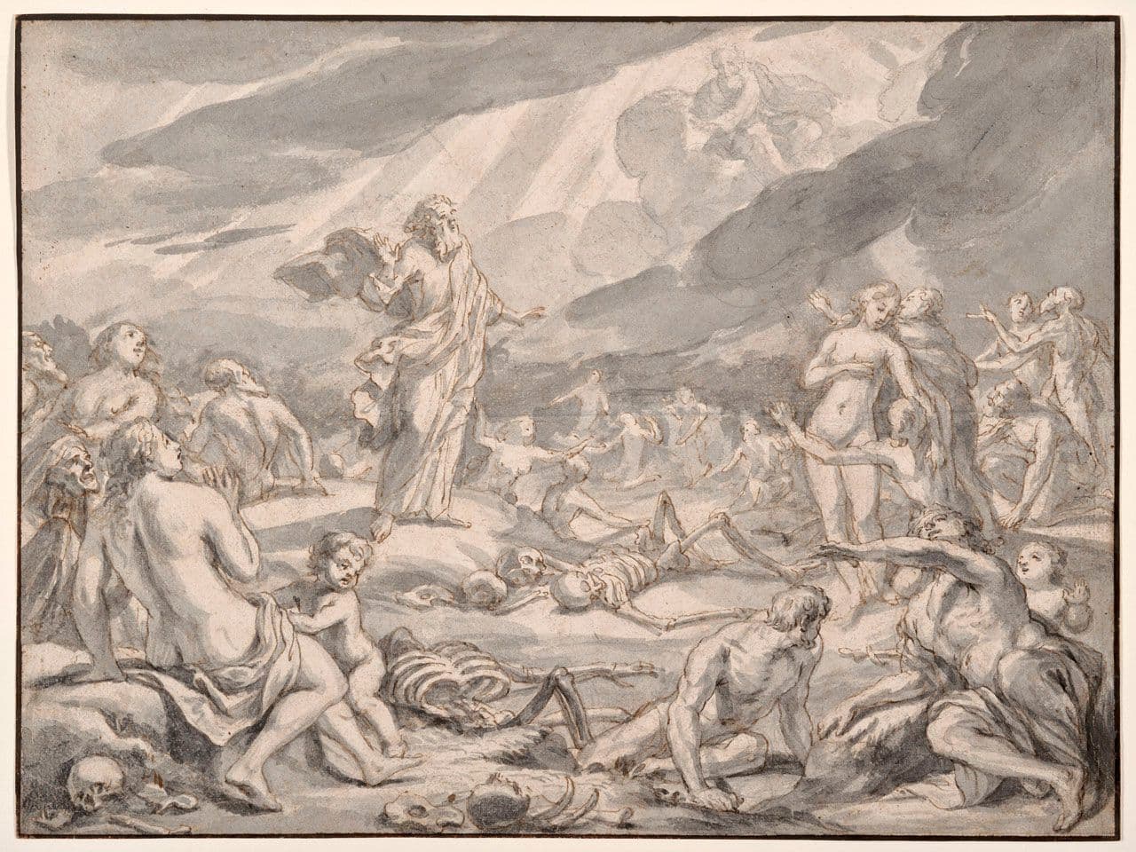 Ezechiel's Vision in the Valley of the Dry Bones
Ottmar Elliger, the Younger
16th Century
1871.17 Ezechiel's Vision in the Valley of the Dry Bones