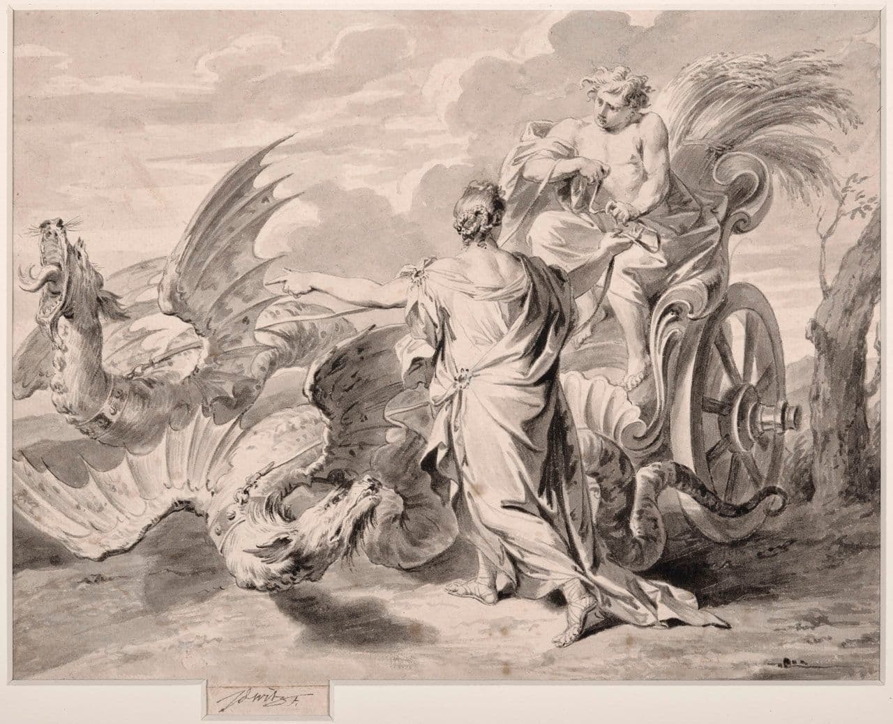Ceres Relinquishing her Dragons to Triptolemus Ceres Relinquishing her Dragons to Triptolemus