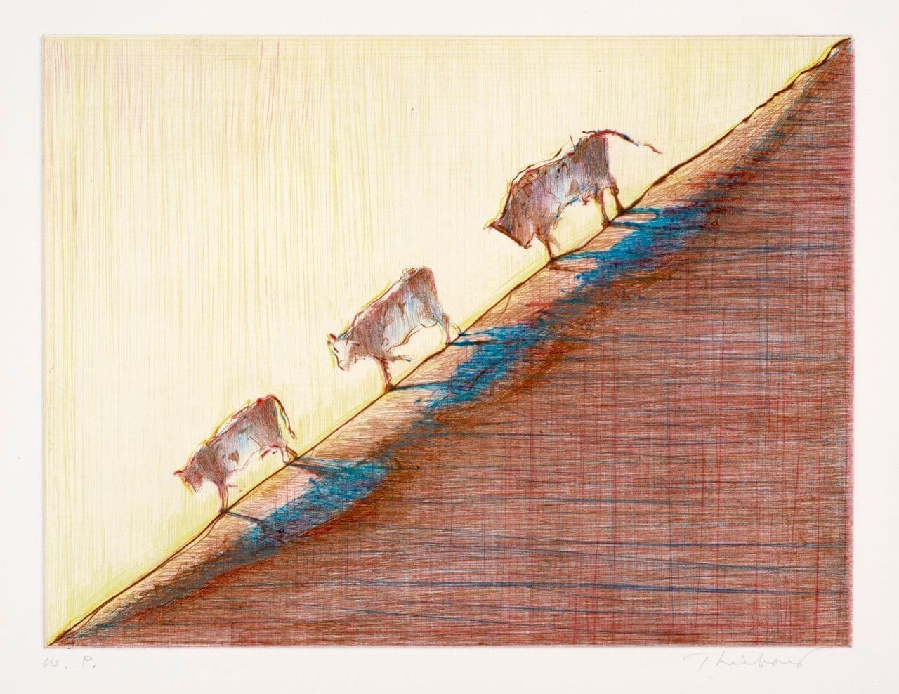 Cow Ridge
Wayne Thiebaud
20th Century
1995.9.42 Cow Ridge