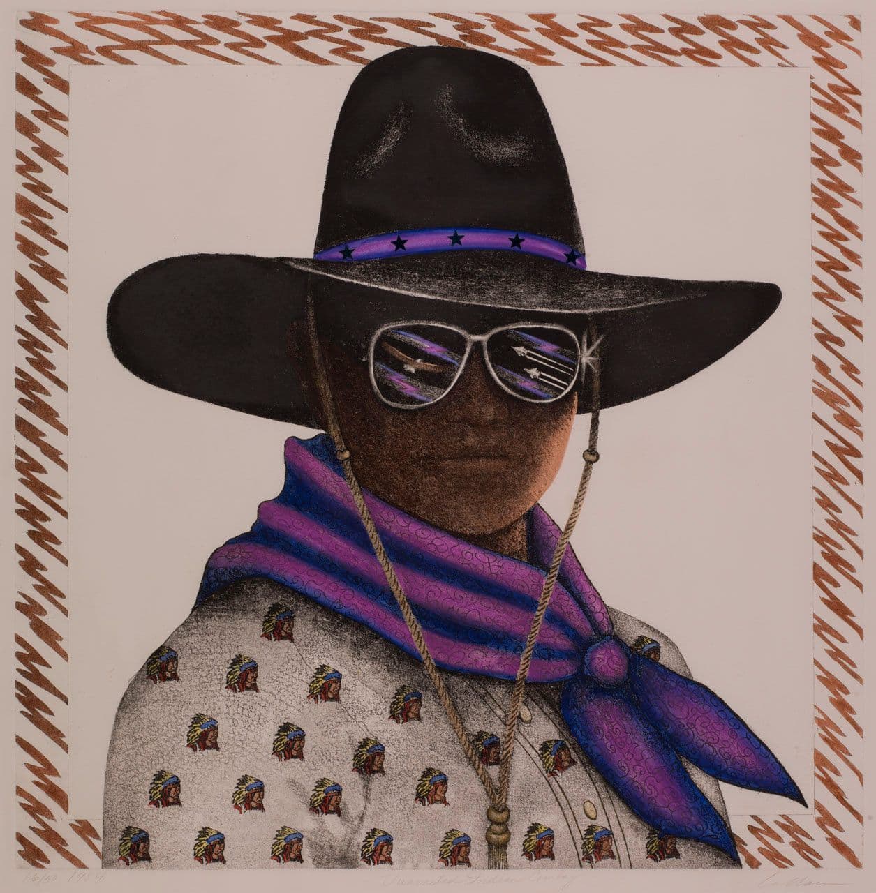 Vuarneted Indian Cowboy
Jean LaMarr
20th Century
2017.92.2 Vuarneted Indian Cowboy