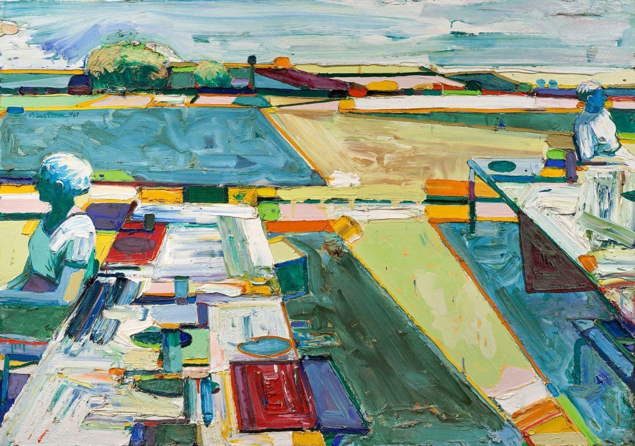 Two Seated Figures
Roland  Petersen 
20th Century
2012.69 Two Seated Figures