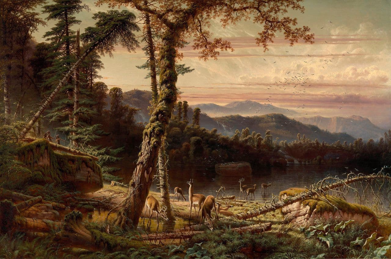 Indians Hunting Deer
Henry Cleenewerck
19th Century
2011.91 Indians Hunting Deer