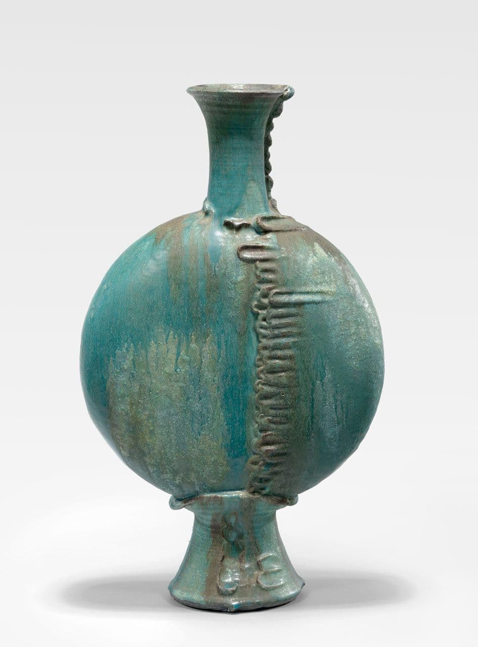 Turquoise Flat-Sided Vase
Mary Tuthill Lindheim
20th Century
2010.44.6 Turquoise Flat-Sided Vase