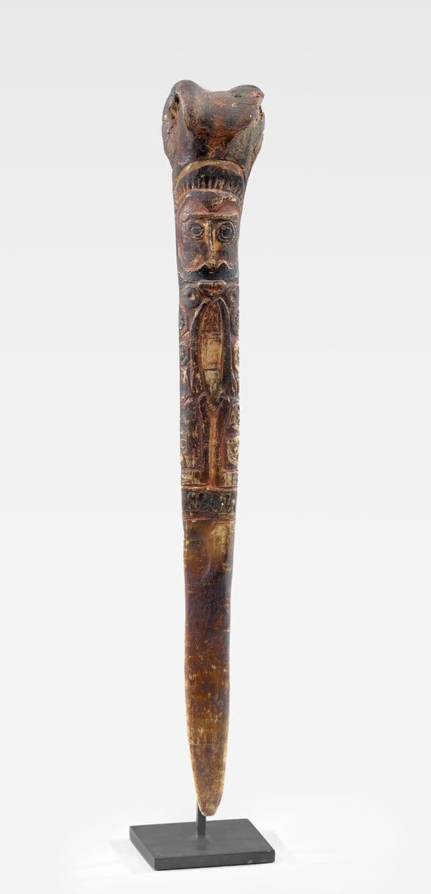 Bone Dagger
Abelam people, Maprik District, Papua New Guinea
2023.118.8 Bone Dagger
Abelam people, Maprik District, Papua New Guinea
2023.118.8