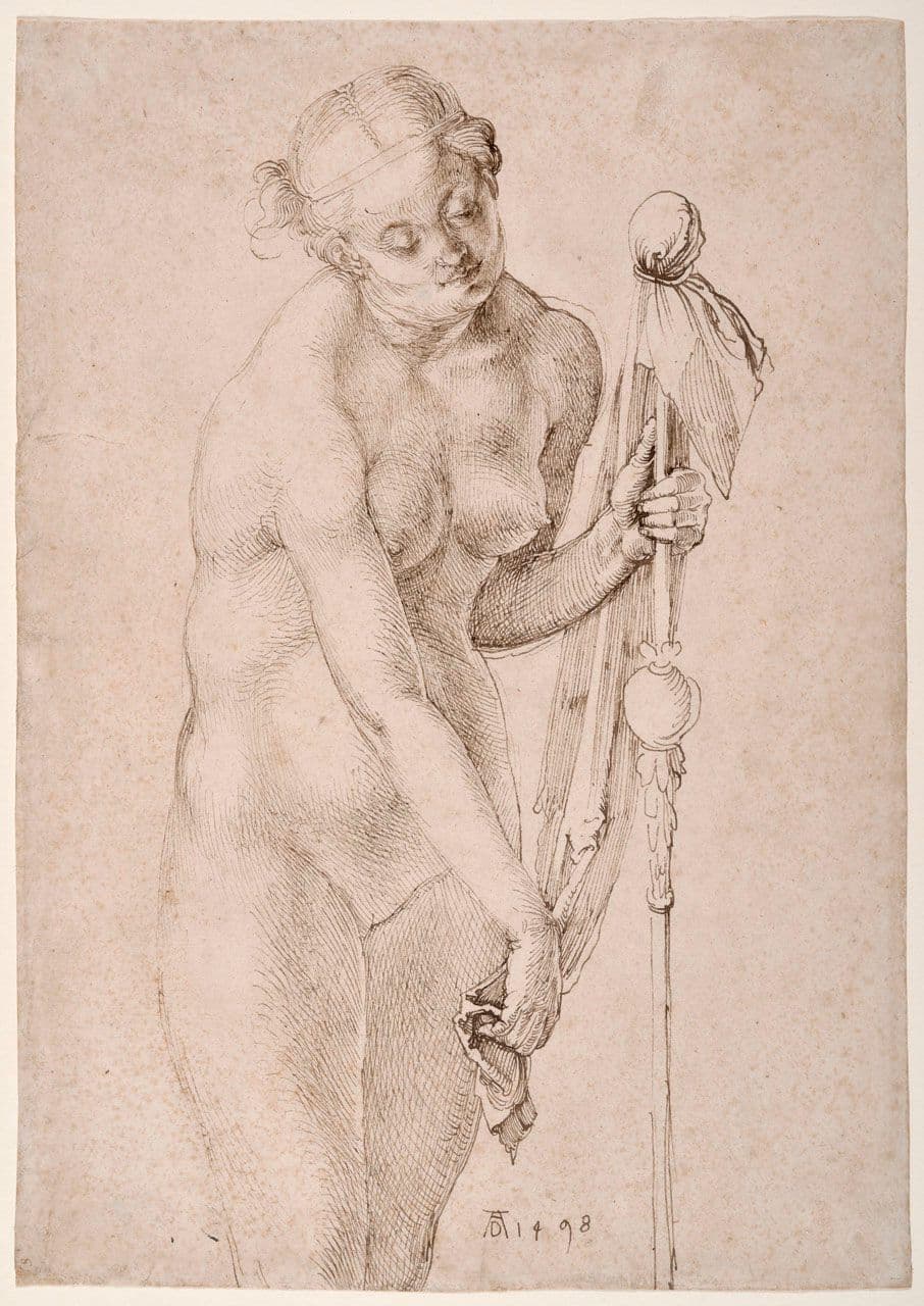 Female Nude with a Staff Female Nude with a Staff