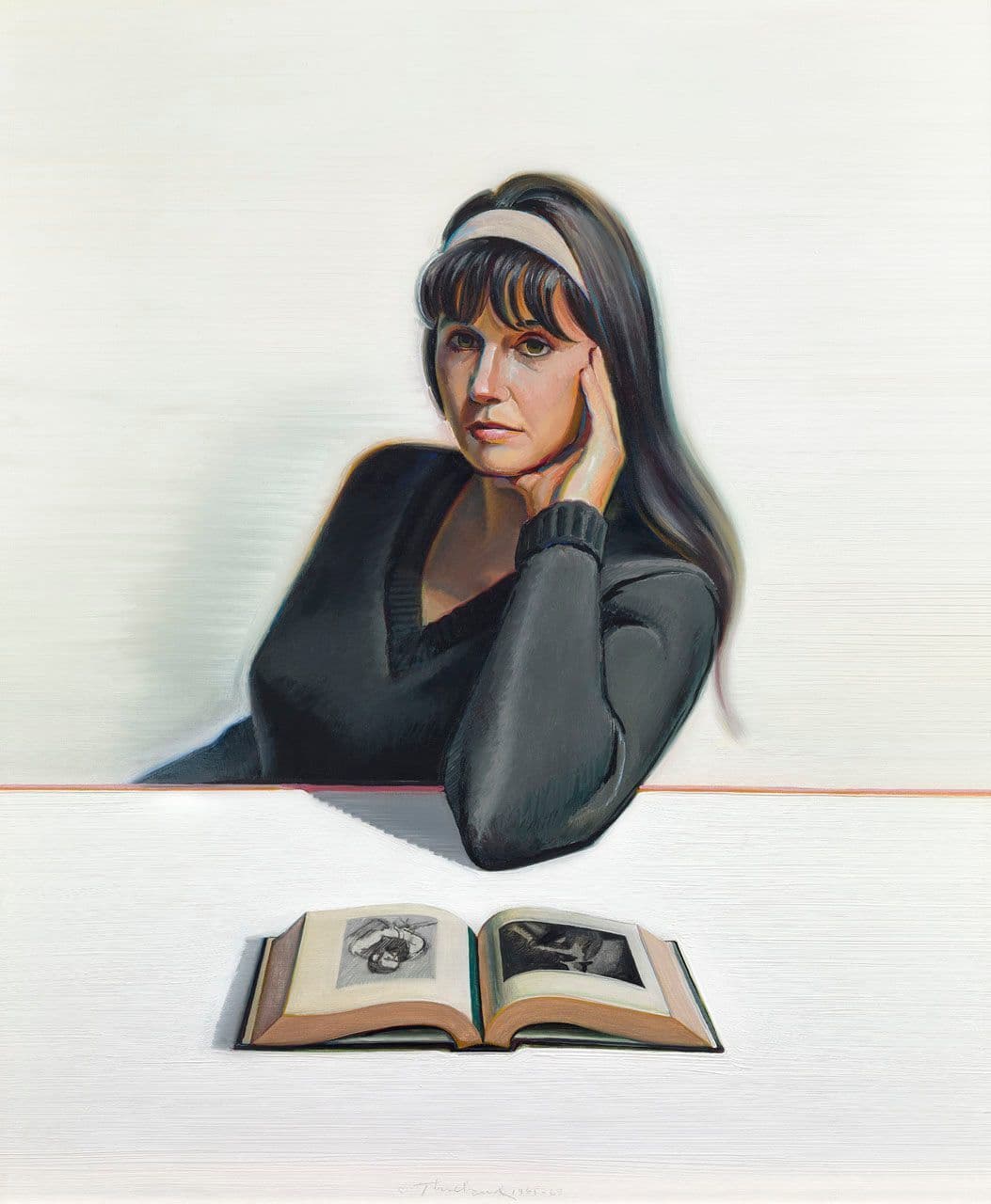 Betty Jean Thiebaud and Book
Wayne Thiebaud
20th Century
1969.21 Betty Jean Thiebaud and Book