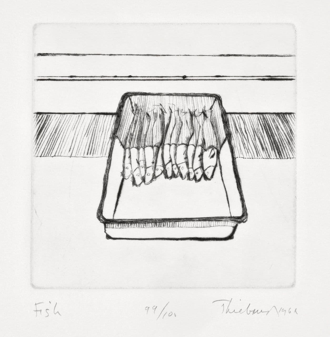 Fish, from Delights series
Wayne Thiebaud
20th Century
1995.9.1.2 Fish, from Delights series
