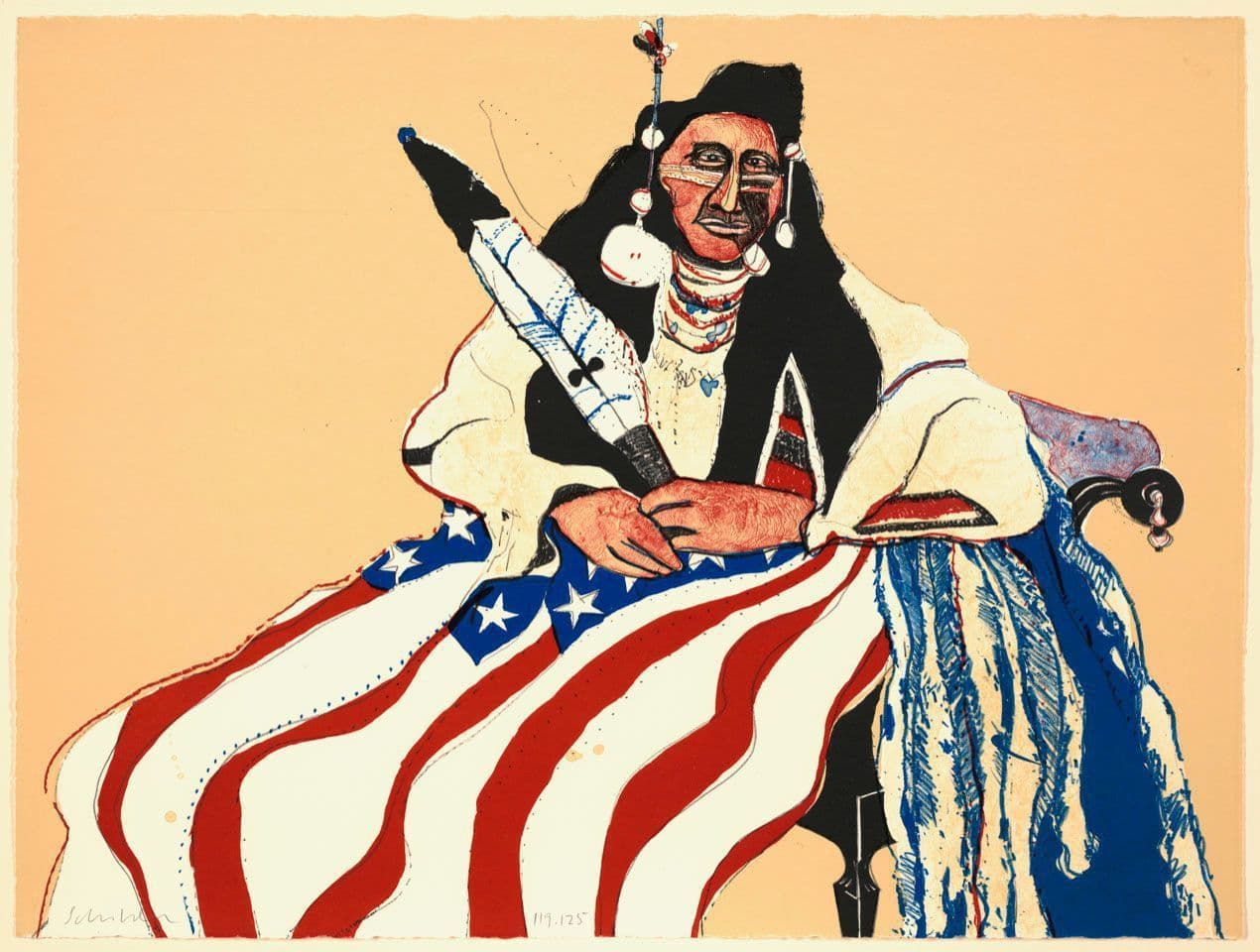 Bicentennial Indian
Fritz Scholder
20th Century
1975.28.12 Bicentennial Indian