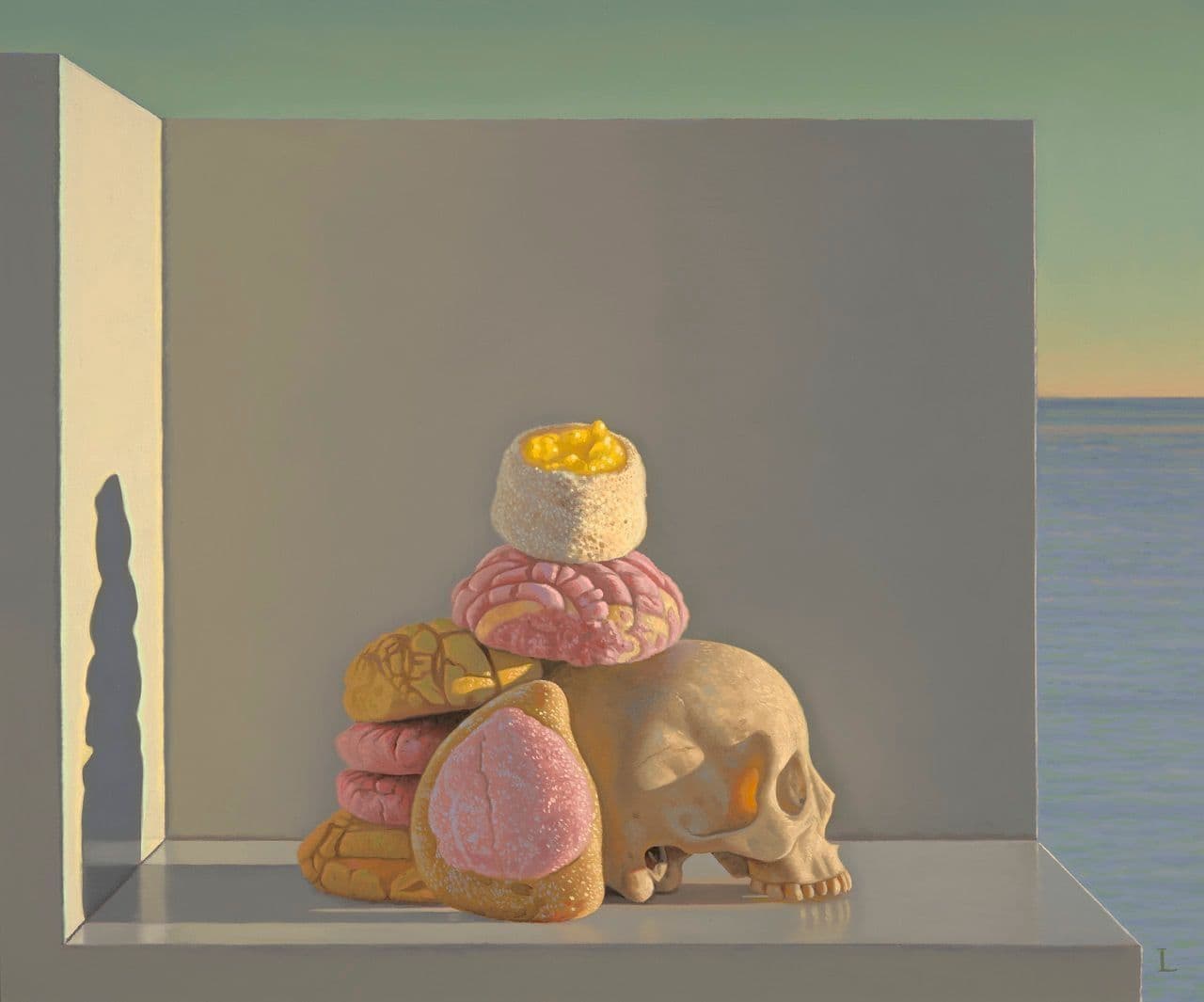 Still Life with Mexican Pastries and Skull Still Life with Mexican Pastries and Skull