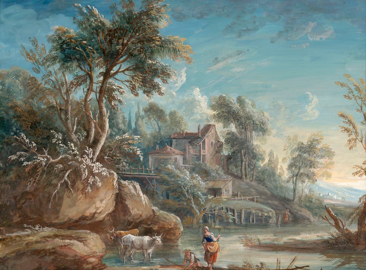 Pastoral Landscape
Jean-Baptiste Lallemand
18th Century,19th Century
2019.145.20 Pastoral Landscape