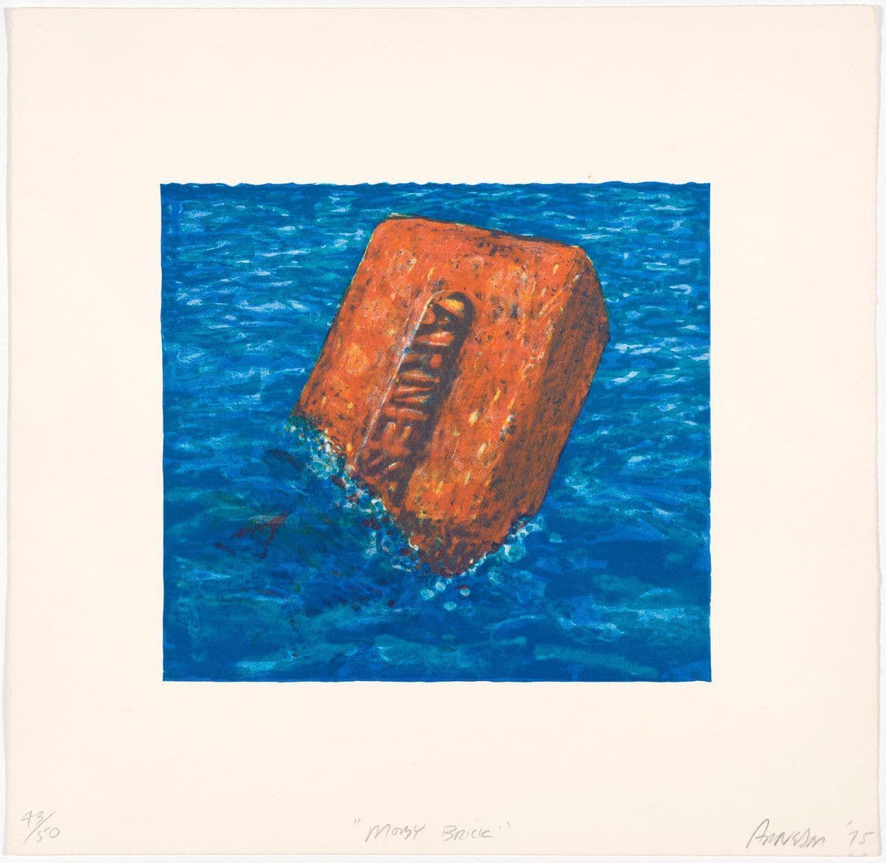 Moby Brick, from the "Brick Suite"
Robert Arneson
20th Century
2003.45.2.a Moby Brick, from the "Brick Suite"