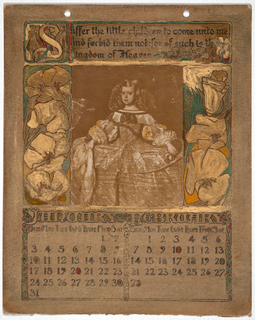 Innocence of Childhood Calendar - January/February 1909
Lucia Kleinhans Mathews
20th Century
2025.19.1 Innocence of Childhood Calendar - January/February 1909