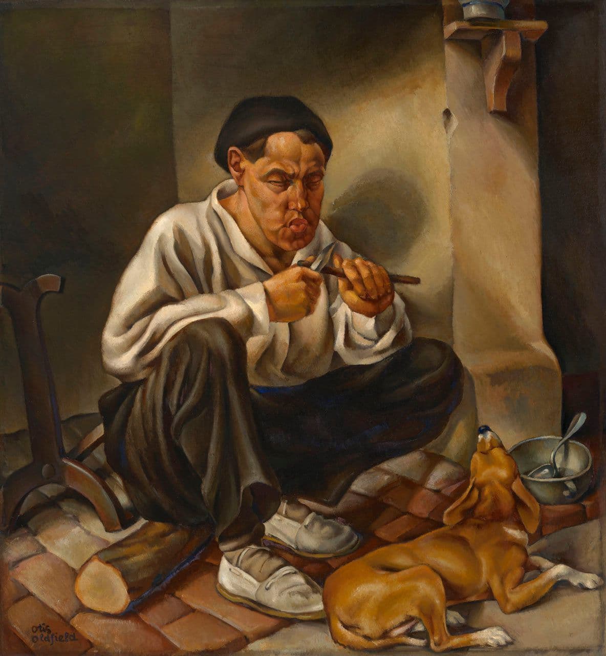 Man with Dog
Otis Oldfield
20th Century
2022.160.1 Man with Dog