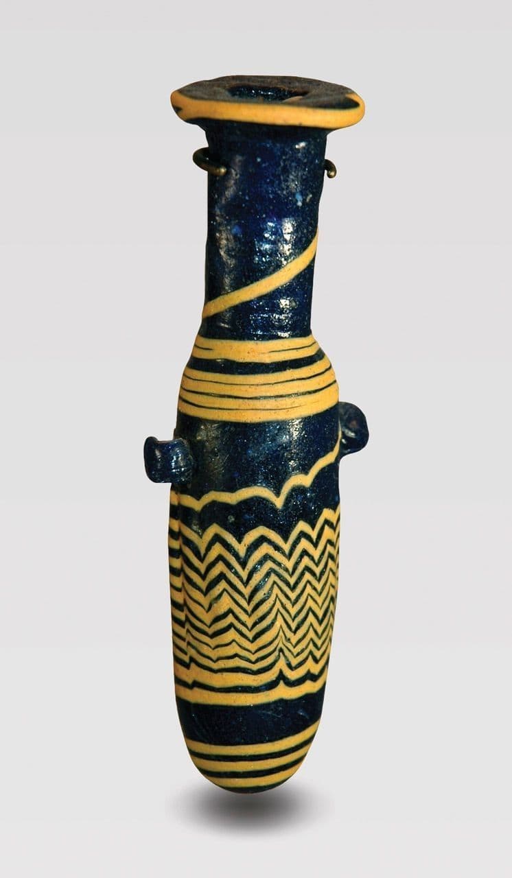 Core-formed Alabastron
Eastern Mediterranean (3rd century BCE)
3rd Century BCE
2019.20.2 Core-formed Alabastron
Eastern Mediterranean (3rd century BCE)
3rd Century BCE
2019.20.2