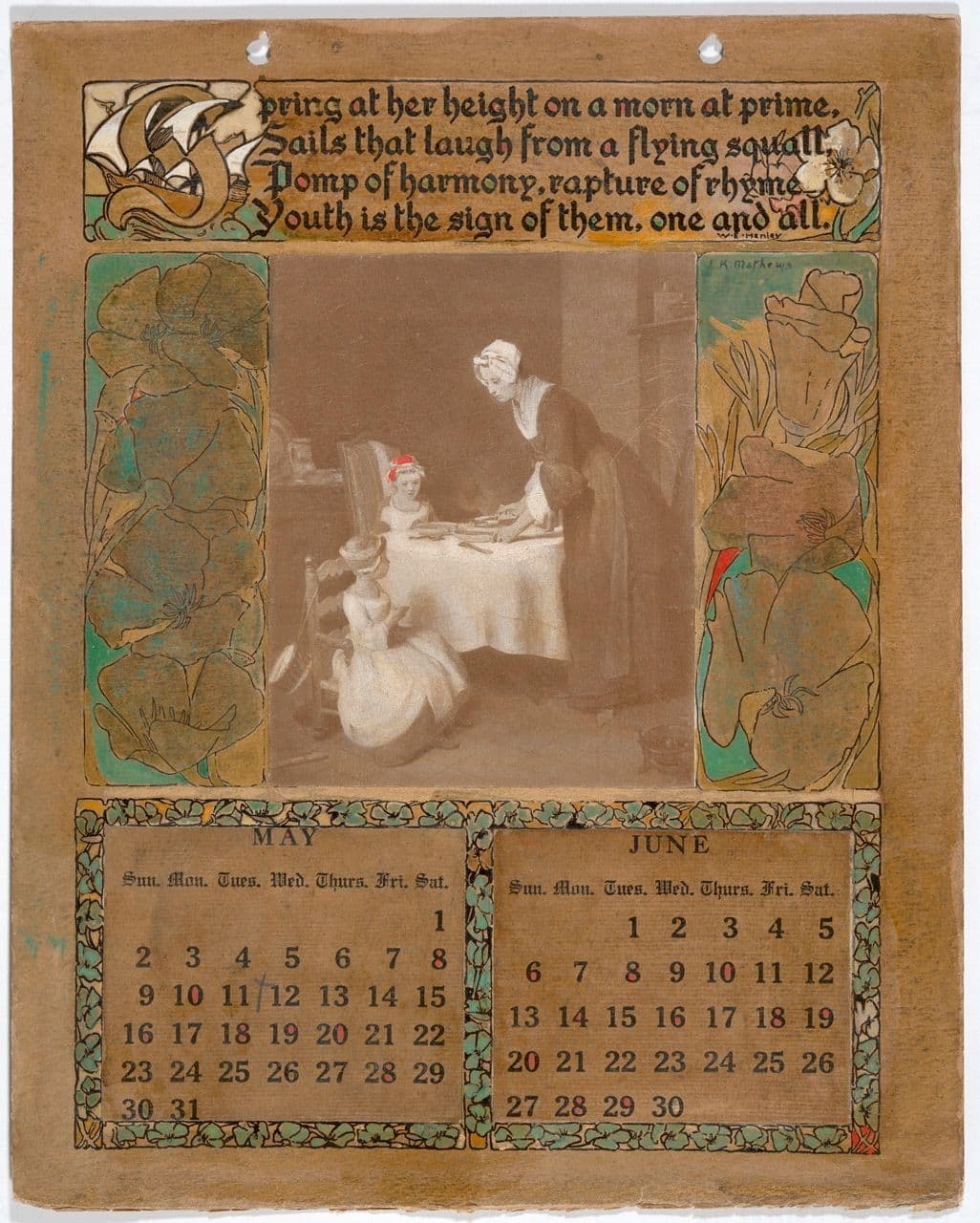 Innocence of Childhood Calendar - May/June 1909 Innocence of Childhood Calendar - May/June 1909