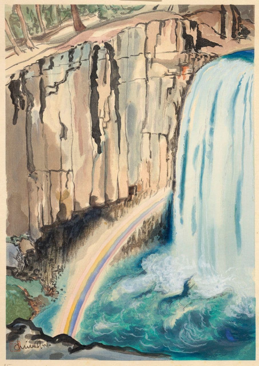 Rainbow Falls, Inyo National Forest
Chiura Obata
20th Century
1993.16 Rainbow Falls, Inyo National Forest