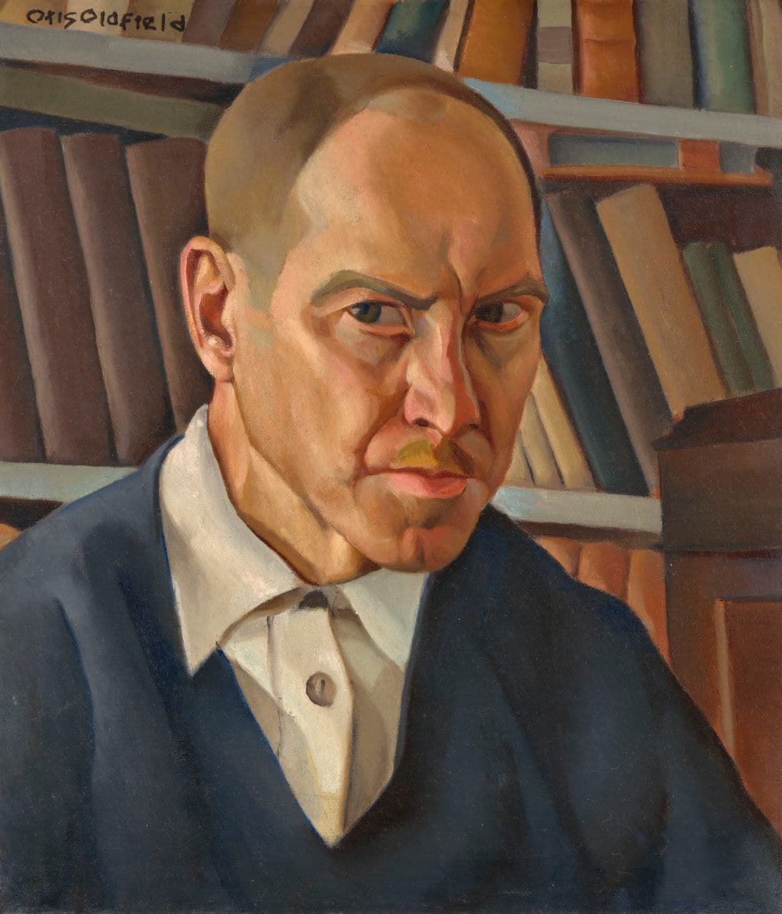 Self-Portrait in the Artist's Telegraph Hill Studio
Otis Oldfield
20th Century
2013.92.1 Self-Portrait in the Artist's Telegraph Hill Studio