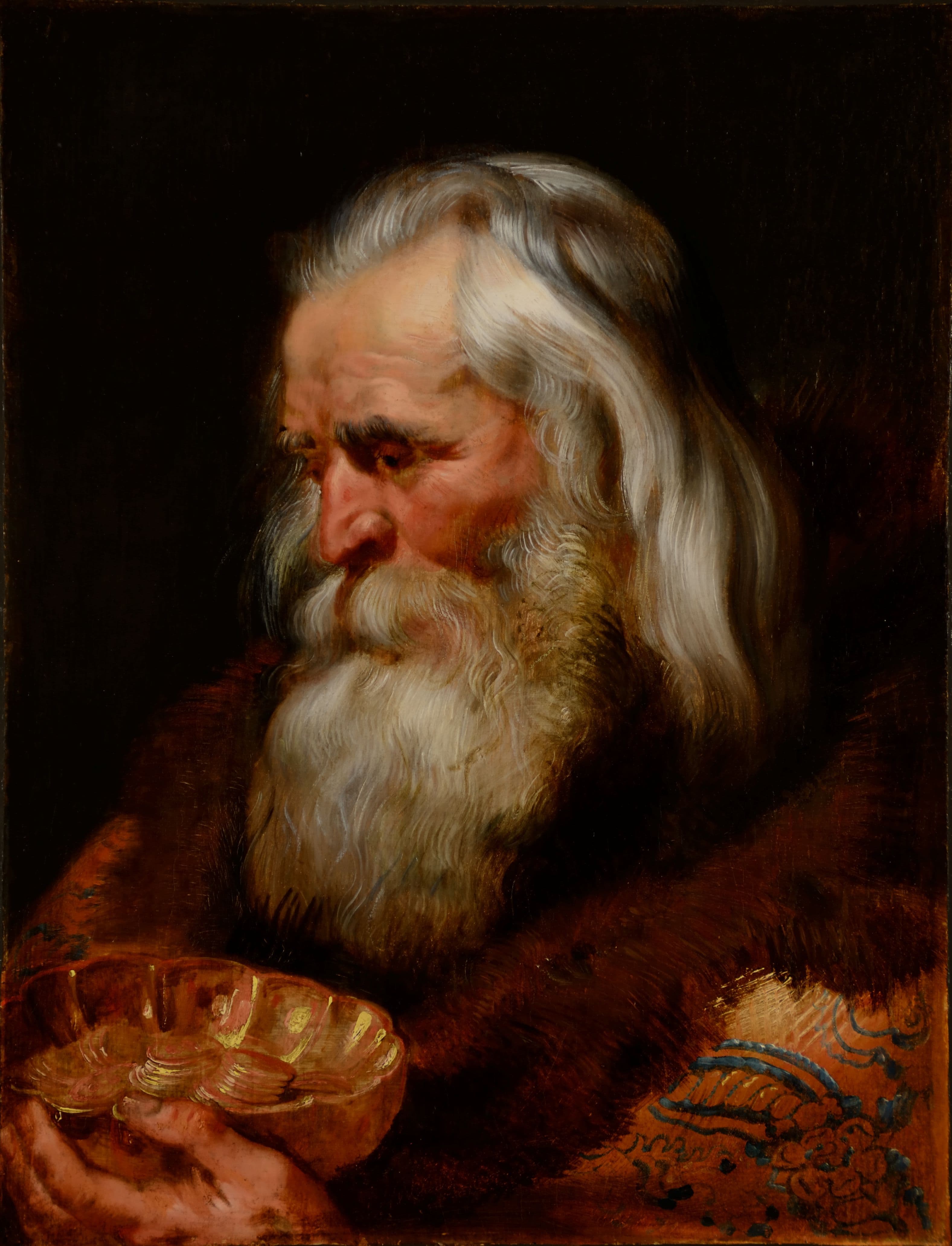 Peter Paul Rubens (Flemish, 1577-1640), "Head of the Oldest of the Three Kings," circa 1620. Oil on panel, 26 5/16 × 20 5/8 in. Museo de Arte de Ponce. The Luis A. Ferré Foundation, Inc. Peter Paul Rubens (Flemish, 1577-1640), "Head of the Oldest of the Three Kings," circa 1620. Oil on panel, 26 5/16 × 20 5/8 in. Museo de Arte de Ponce. The Luis A. Ferré Foundation, Inc.